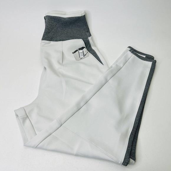 FP Free People Movement Womens Round The block‎ Joggers Lounge Yoga White Small - Picture 1 of 10